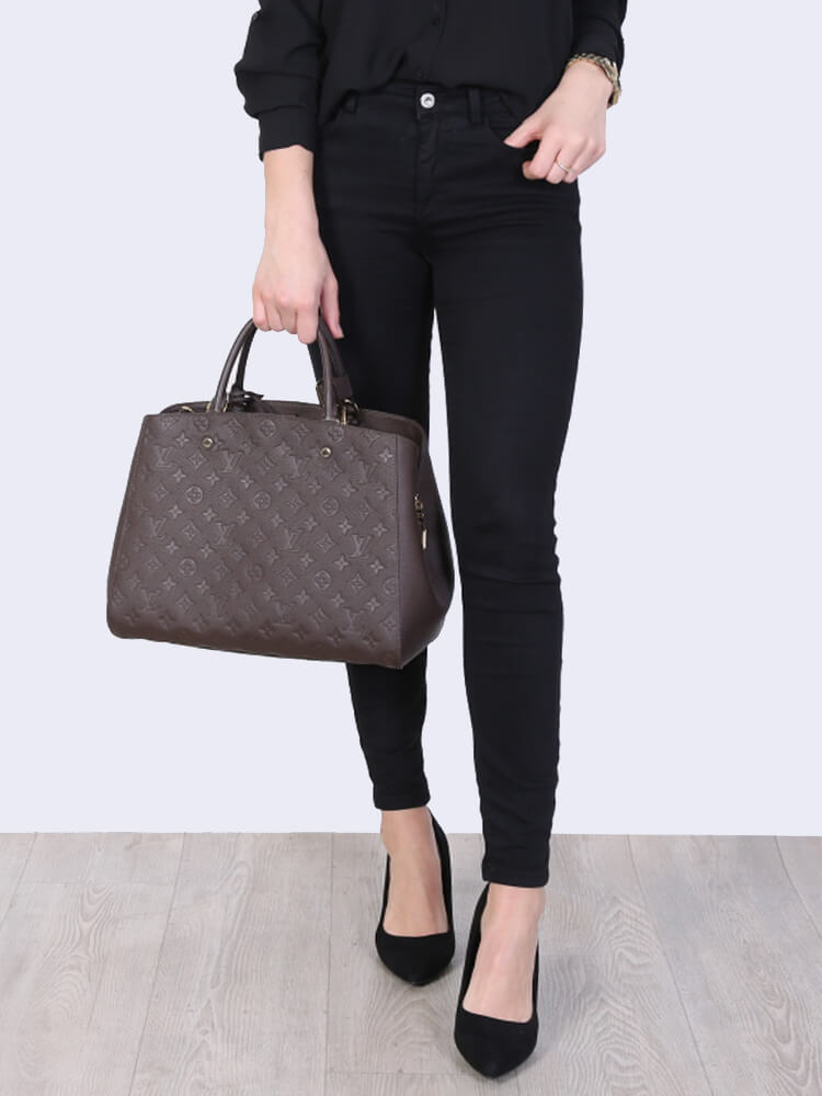 Louis Vuitton Montaigne GM Empreinte Marrone