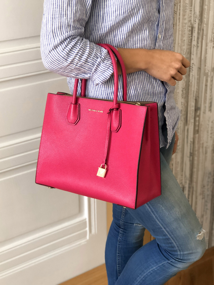 mercer large saffiano leather tote bag