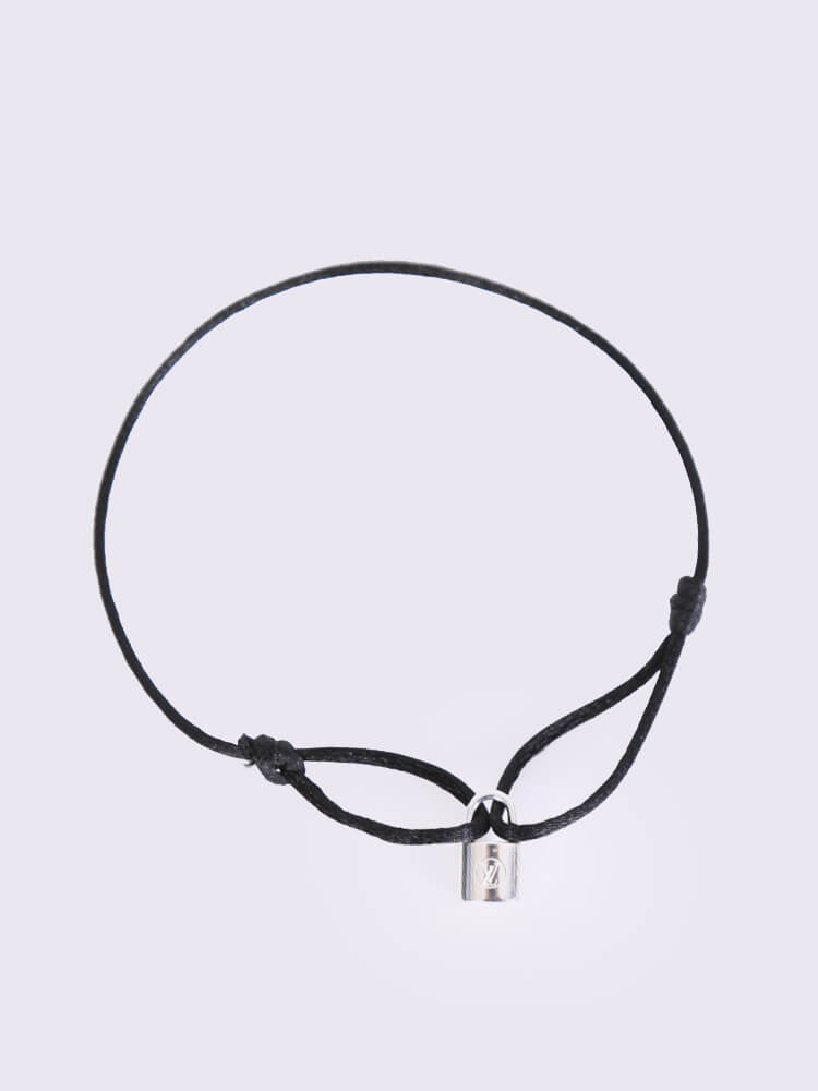 Silver Lockit X Doudou Louis Bracelet, Recycled SiLVer And Organic Cotton  Cord - Jewelry - Categories