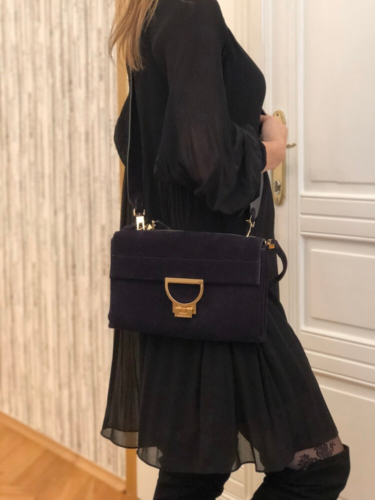 Coccinelle suede bag cheap