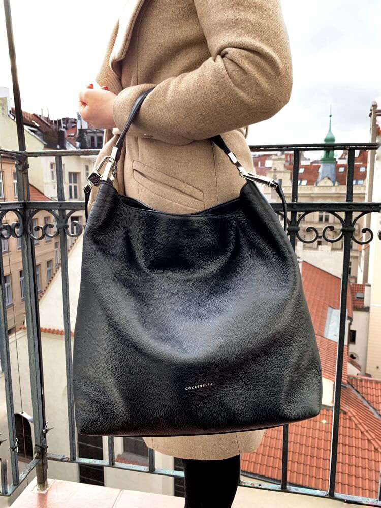 Coccinelle hobo bag in best sale leather