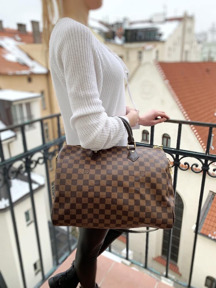 Louis Vuitton - Speedy 35 Bandouliére Damier Ebene Canvas