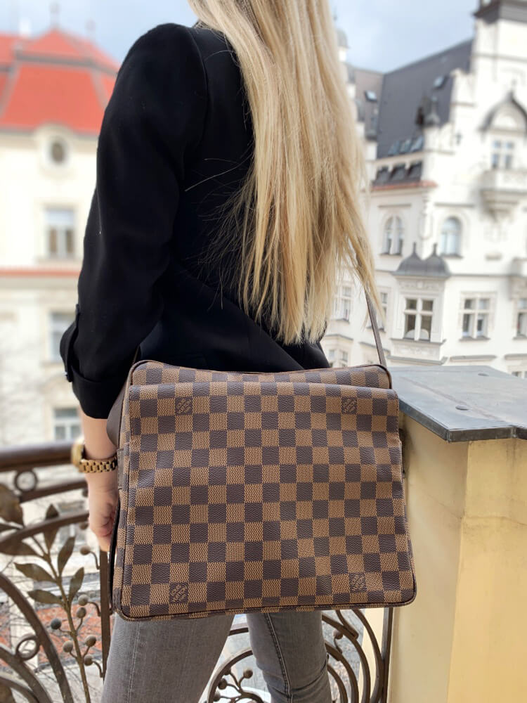 Louis Vuitton Louis Vuitton Naviglio Ebene Damier Canvas Messenger