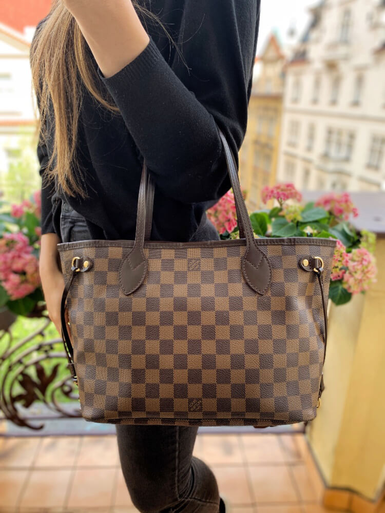 Louis Vuitton Neverfull PM Damier Ebene Canvas