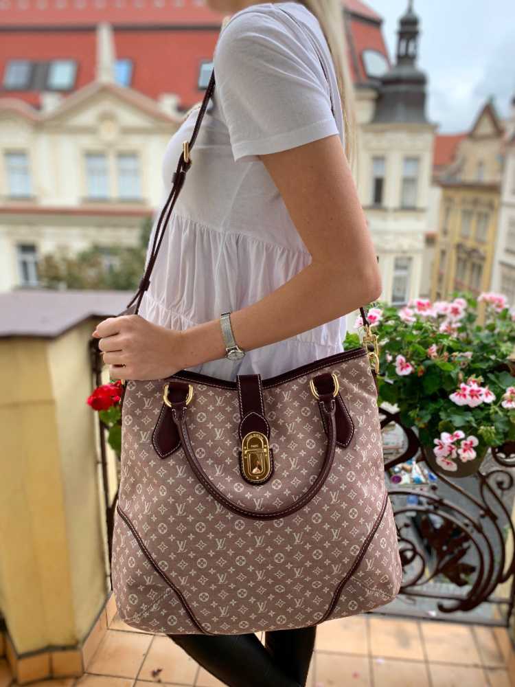 Idylle elegie cloth tote Louis Vuitton Brown in Cloth - 32192601