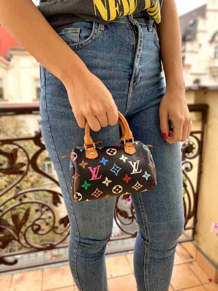 LOUIS VUITTON Louis Vuitton Monogram Multicolor Mini Speedy Pouch