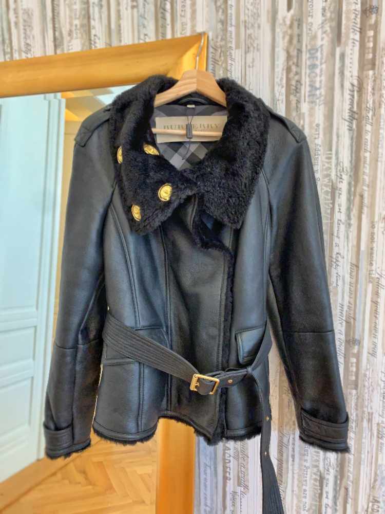 Burberry brit shearling jacket deals
