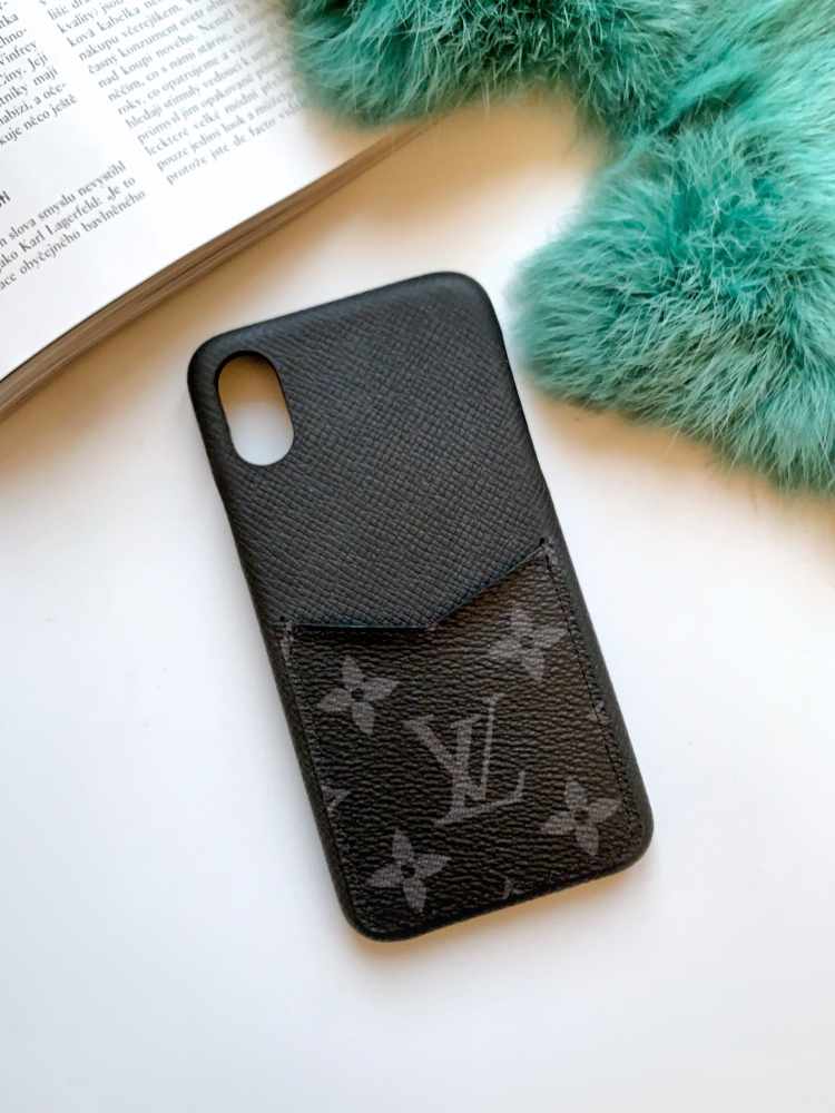 LOUIS VUITTON 3 Set iPhone Case X/XS XsMax 8 Eclipse Reverse Graphite  66MY194