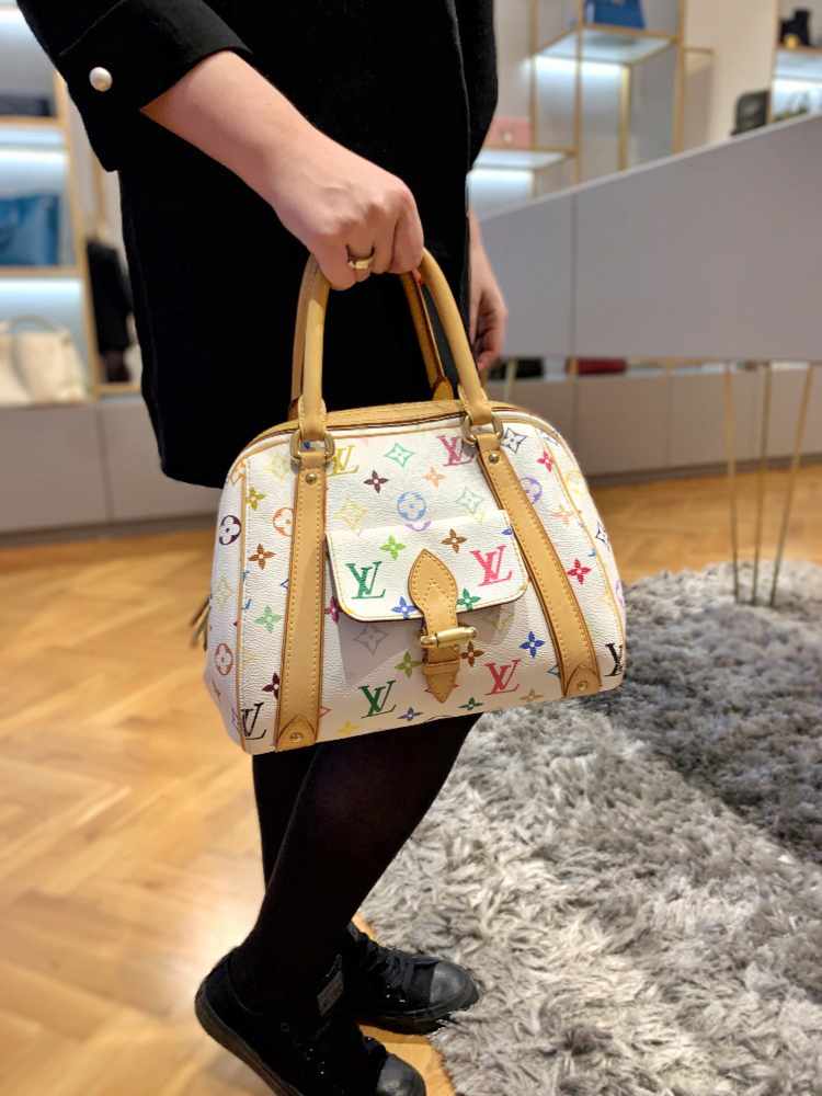 sac louis vuitton blanc multicolore