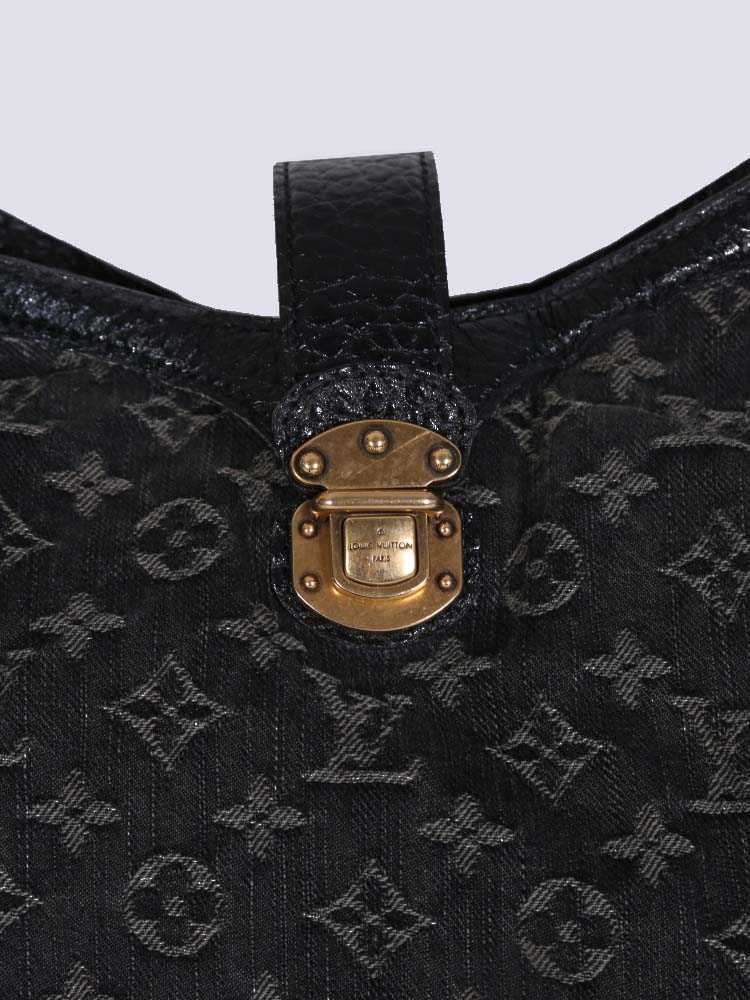 Louis Vuitton Black Monogram Mahina Denim XS ref.340452 - Joli Closet