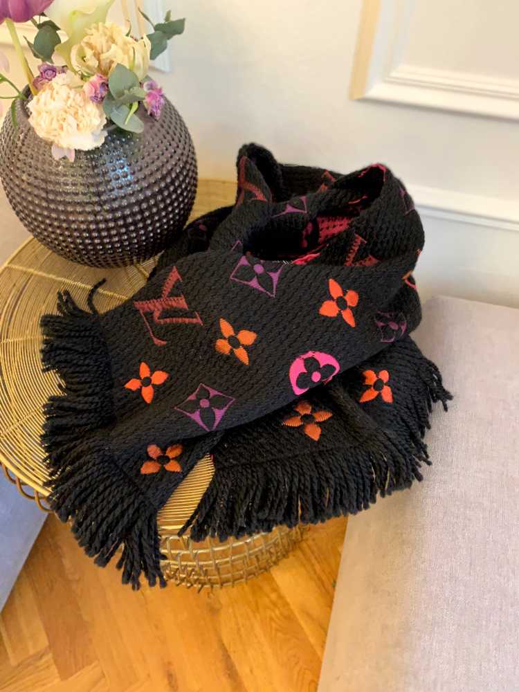 Louis Vuitton - Logomania Rainbow Scarf Noir