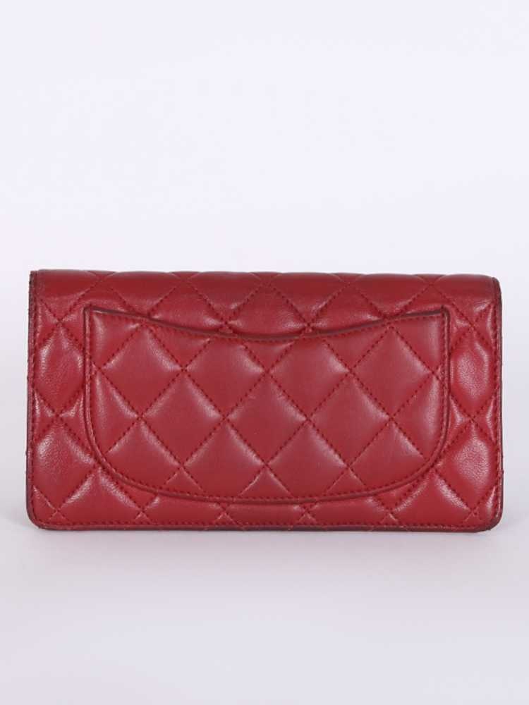 Chanel - Classic Long Flap Wallet Lambskin Rouge | www.luxurybags.cz