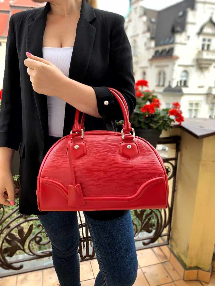Louis Vuitton - Bowling Montaigne PM Epi Leather Red