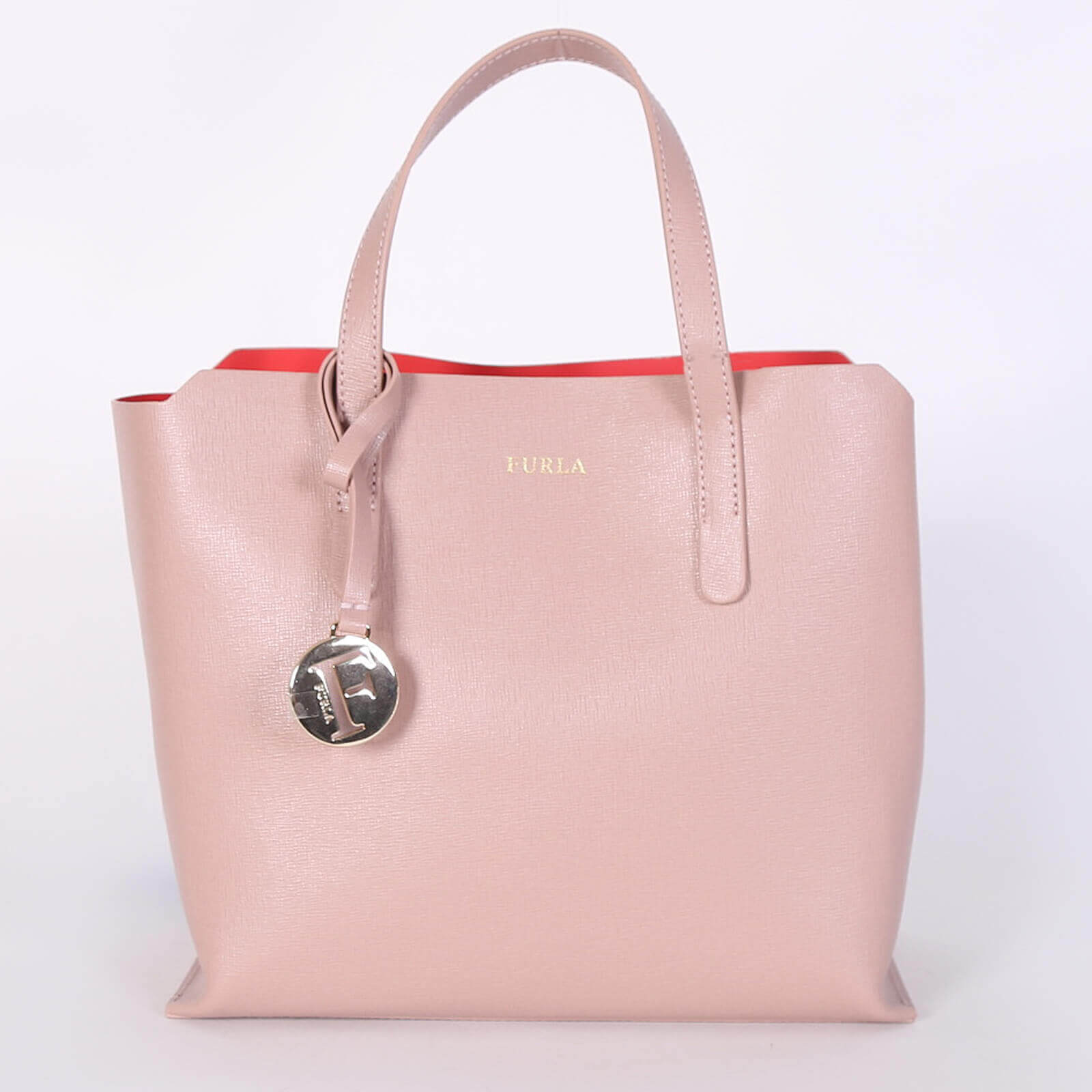 Furla - Sally Small Saffiano Leather Tote Old Pink