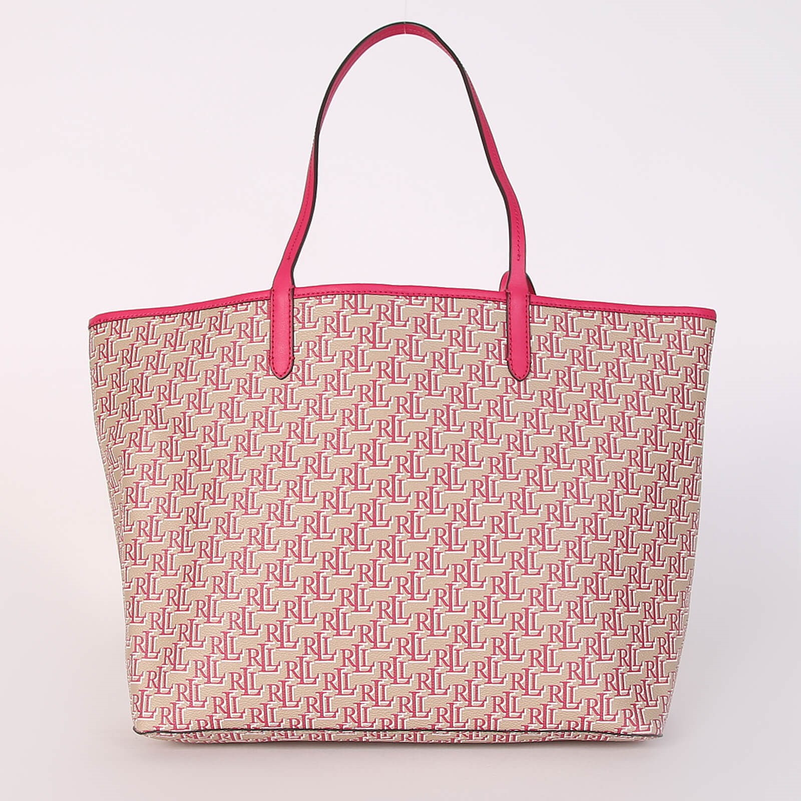 Lauren Ralph Lauren Collins 36 Large Logo Tote Pink www.luxurybags.cz